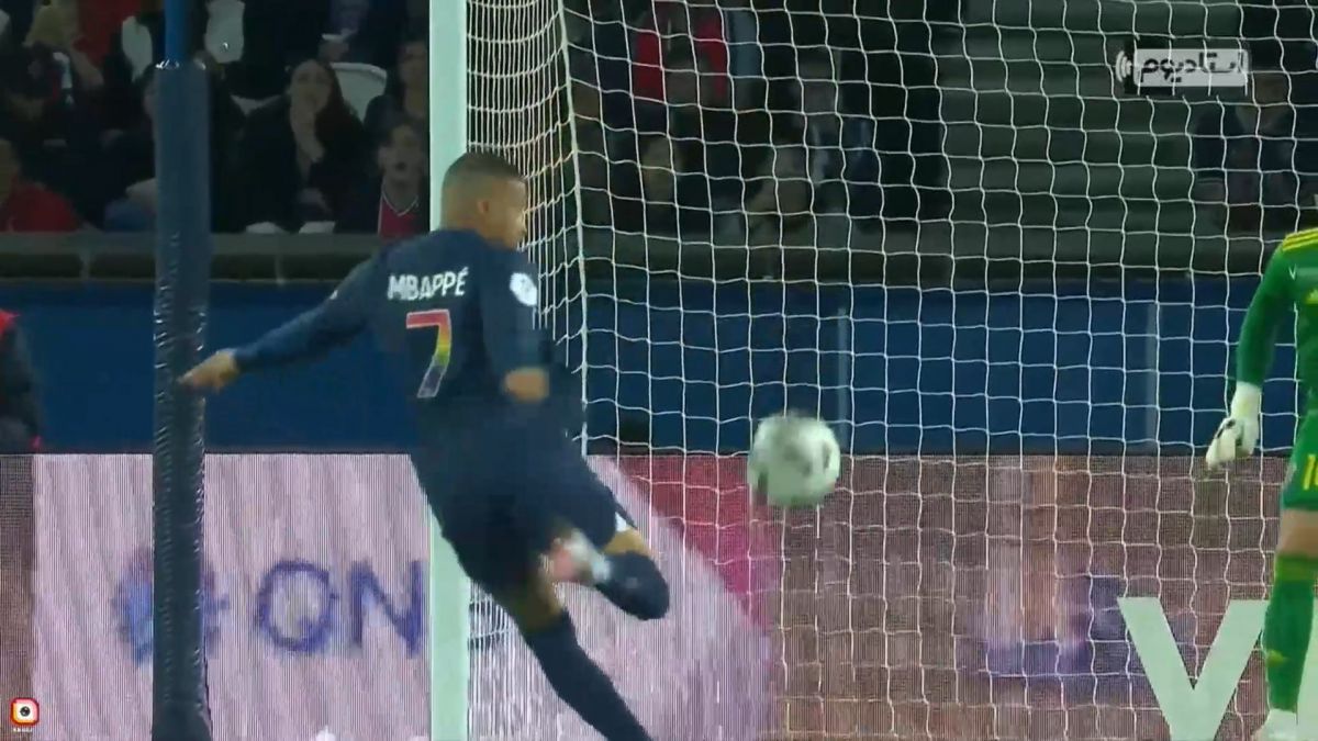 گل چهارم پاری سن ژرمن به آژاکسیو (دبل کیلیان امباپه)