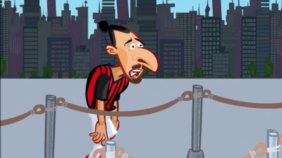 انیمیشن طنز بازی میلان 0-2 اینتر