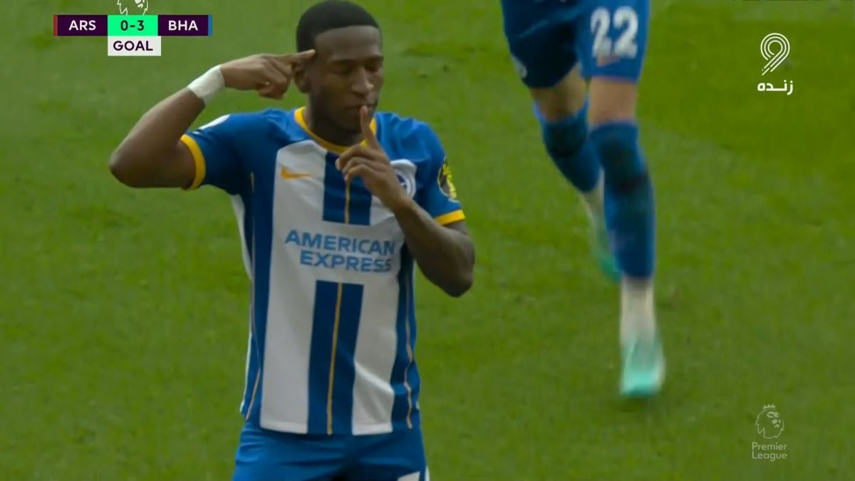 گل سوم برایتون به آرسنال (پرویس استوپینان)