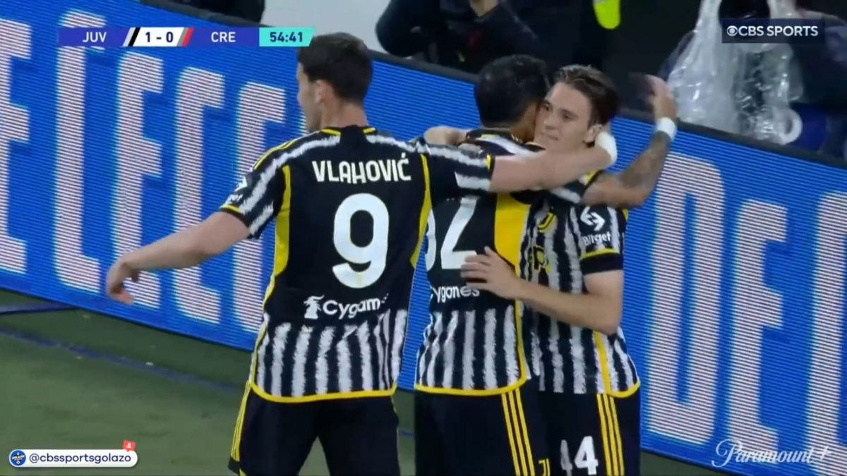 گل اول یوونتوس به کرمونزه (نیکولو فاجیولی)