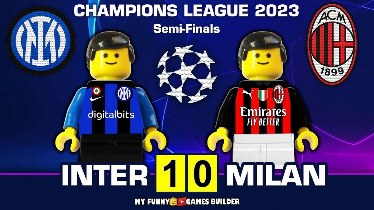 شبیه سازی دیدار اینتر 1-0 میلان با عروسک لگو