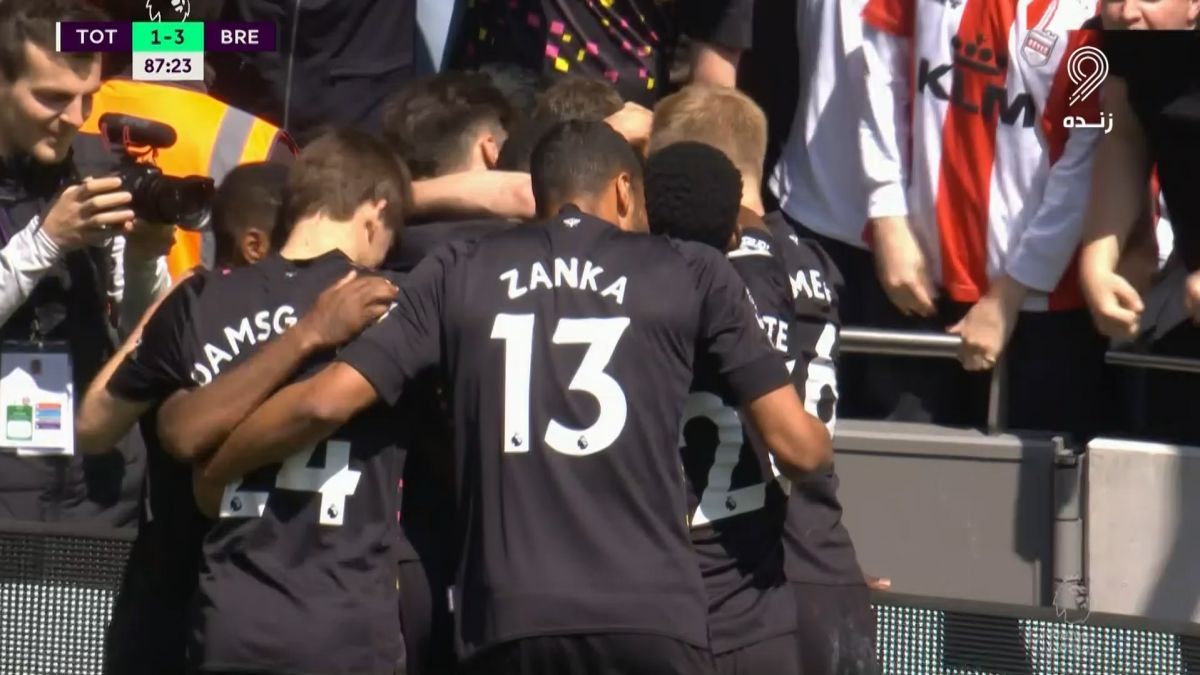 گل سوم برنتفورد به تاتنهام (ویسا)