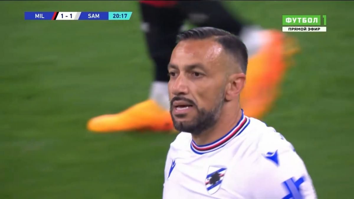 گل اول سمپدوریا به میلان (فابیو کوالیارلا)