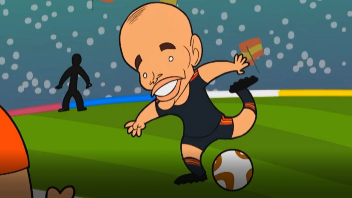 انیمیشن جالب و تماشایی از تیم ملی فوتبال اسپانیا