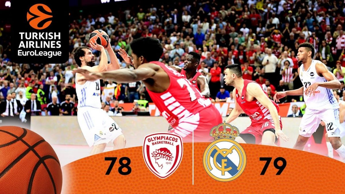 خلاصه بازی بسکتبال المپیاکوس 78-79 رئال مادرید (فینال یورو لیگ)
