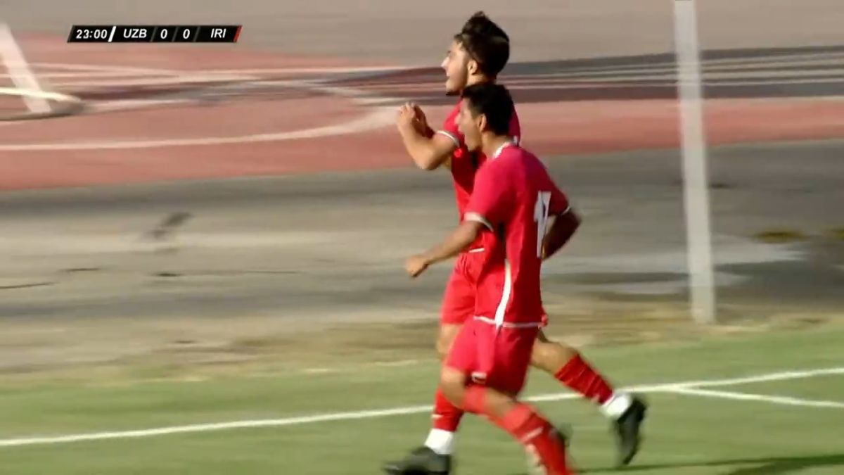 گل های بازی ایران 2-3  ازبکستان (قهرمانی زیر 20 سال کافا)