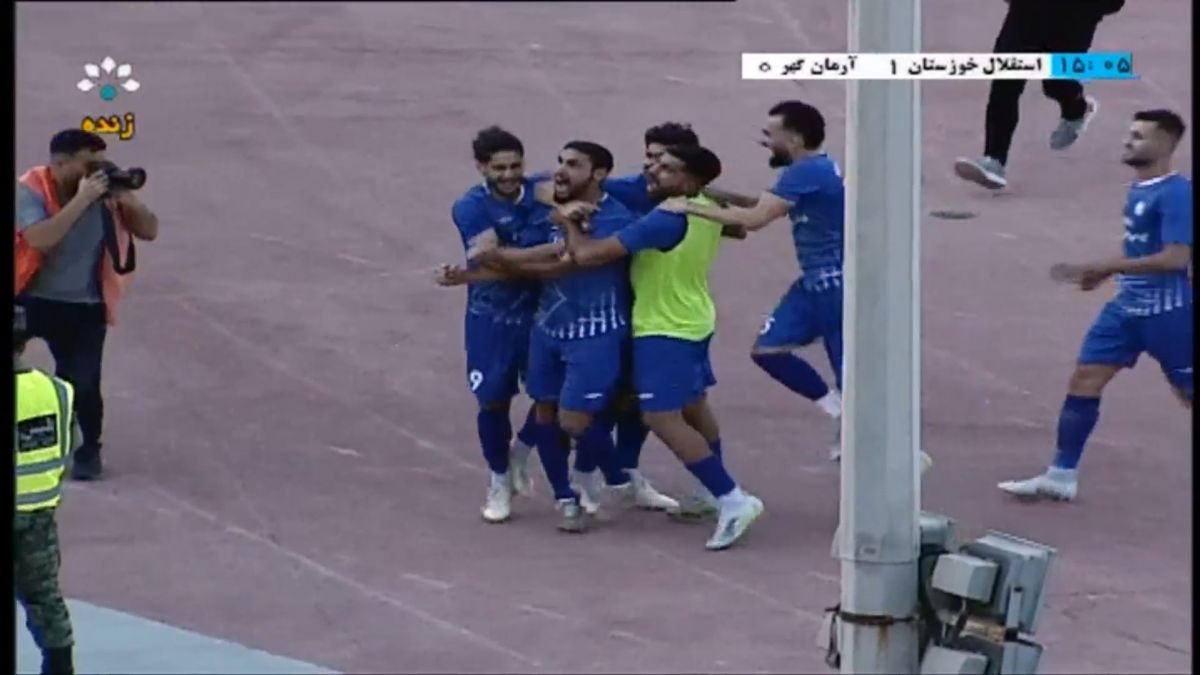 گل اول استقلال خوزستان به آرمان گهر (علی هلیچی)