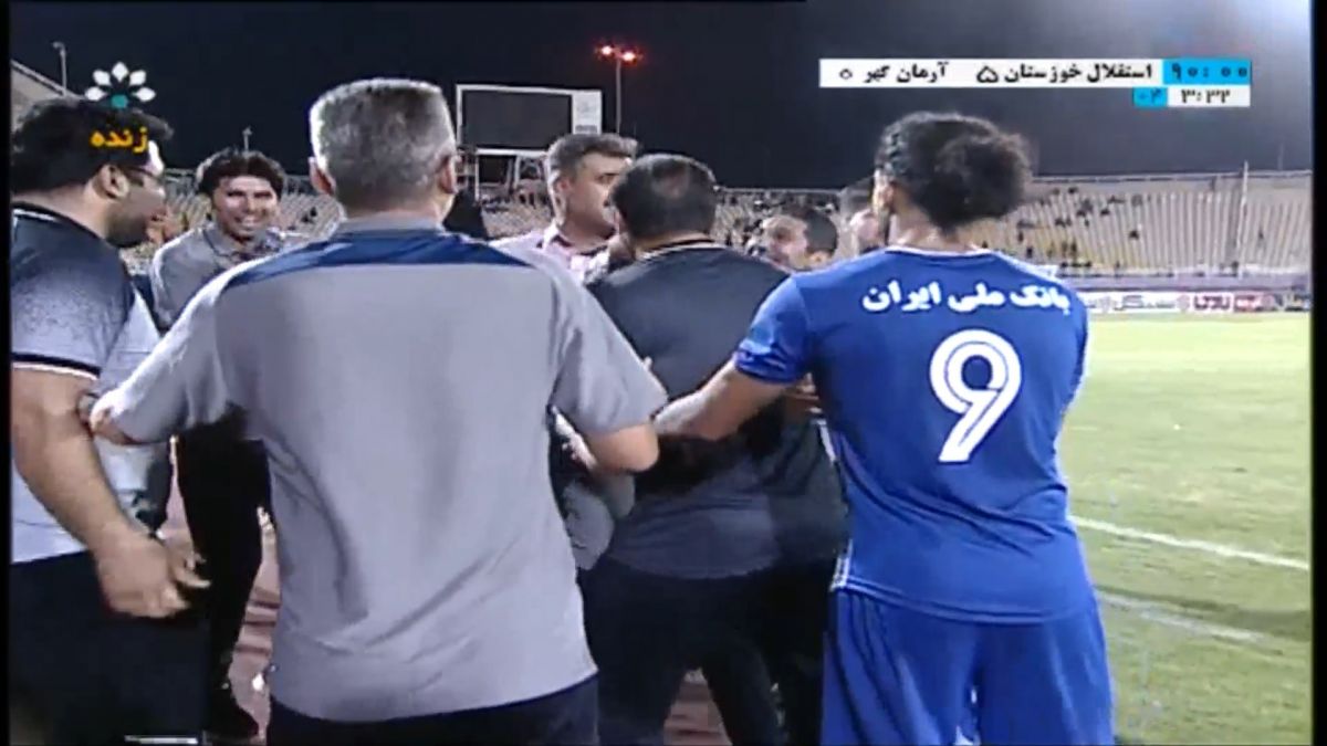 گل پنجم استقلال خوزستان به آرمان گهر (سیاهپور)