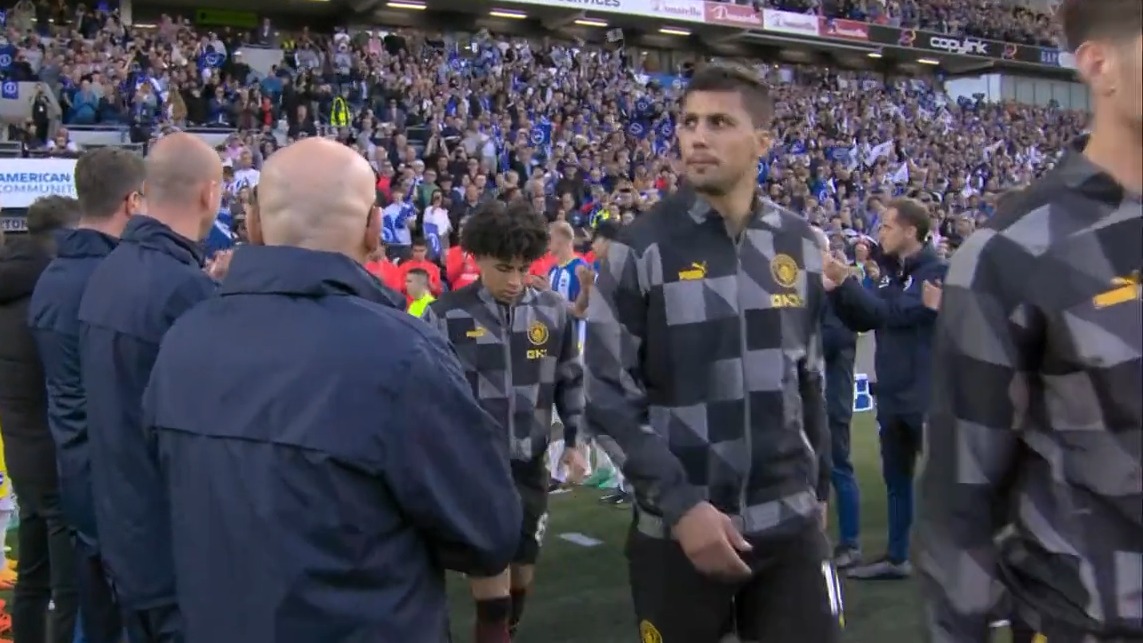 تونل افتخار بازیکنان برایتون برای تیم منچسترسیتی