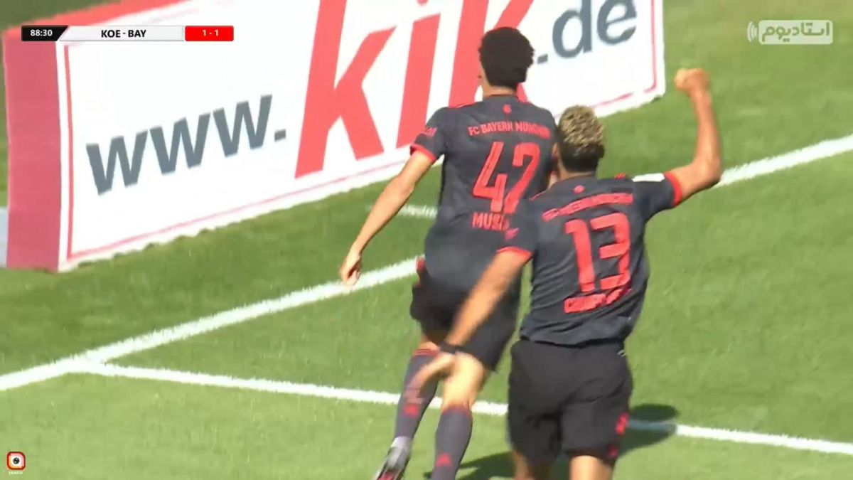 گل دوم بایرن مونیخ به کلن (جمال موسیالا)