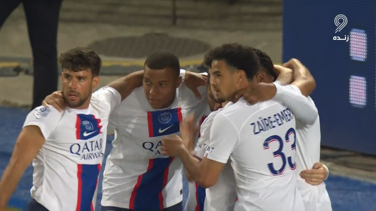 گل اول پاری سن ژرمن به استراسبورگ (لیونل مسی)