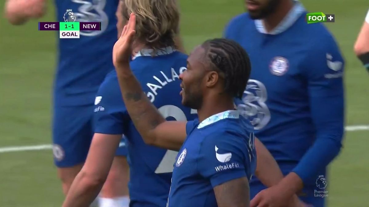 گل اول چلسی به نیوکاسل (گل به خودی تریپیه)