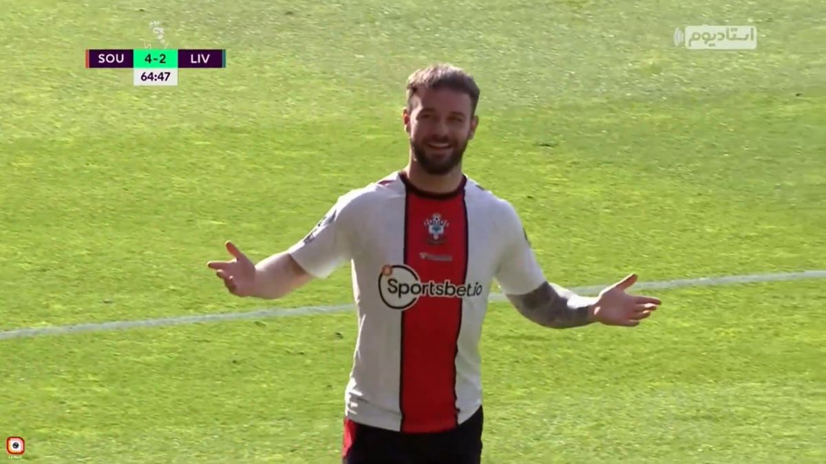 گل چهارم ساوتهمپتون به لیورپول (آرمسترانگ)