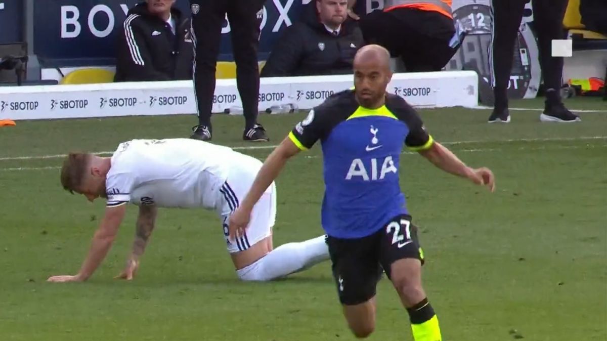 گل چهارم تاتنهام به لیدز یونایتد (سوپرگل انفرادی لوکاس مورا)