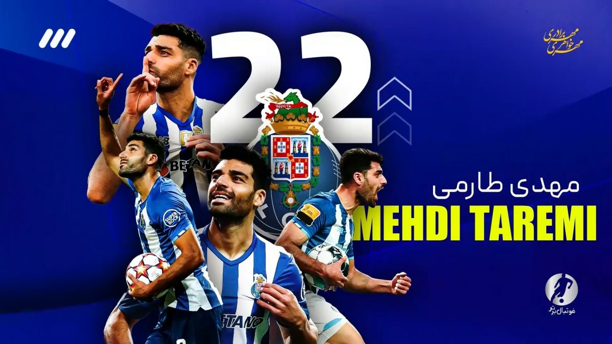 فوتبال برتر/ 22 گل مهدی طارمی برای پورتو در لیگ پرتغال 2022-2023