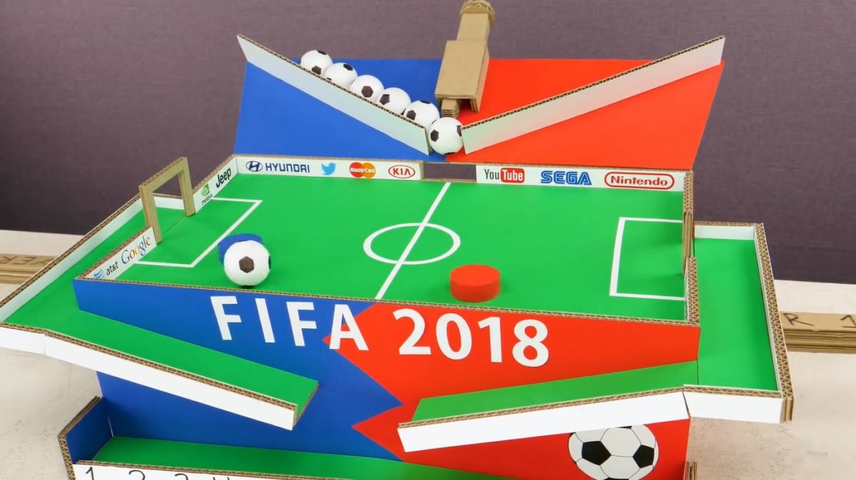 آموزش ساخت فوتبال دستی با مقوا