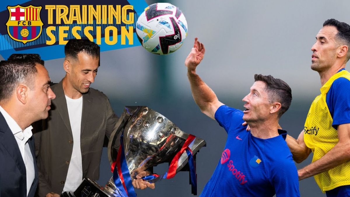 تمرین بارسلونا برای تقابل با سلتاویگو در هفته پایانی لالیگا