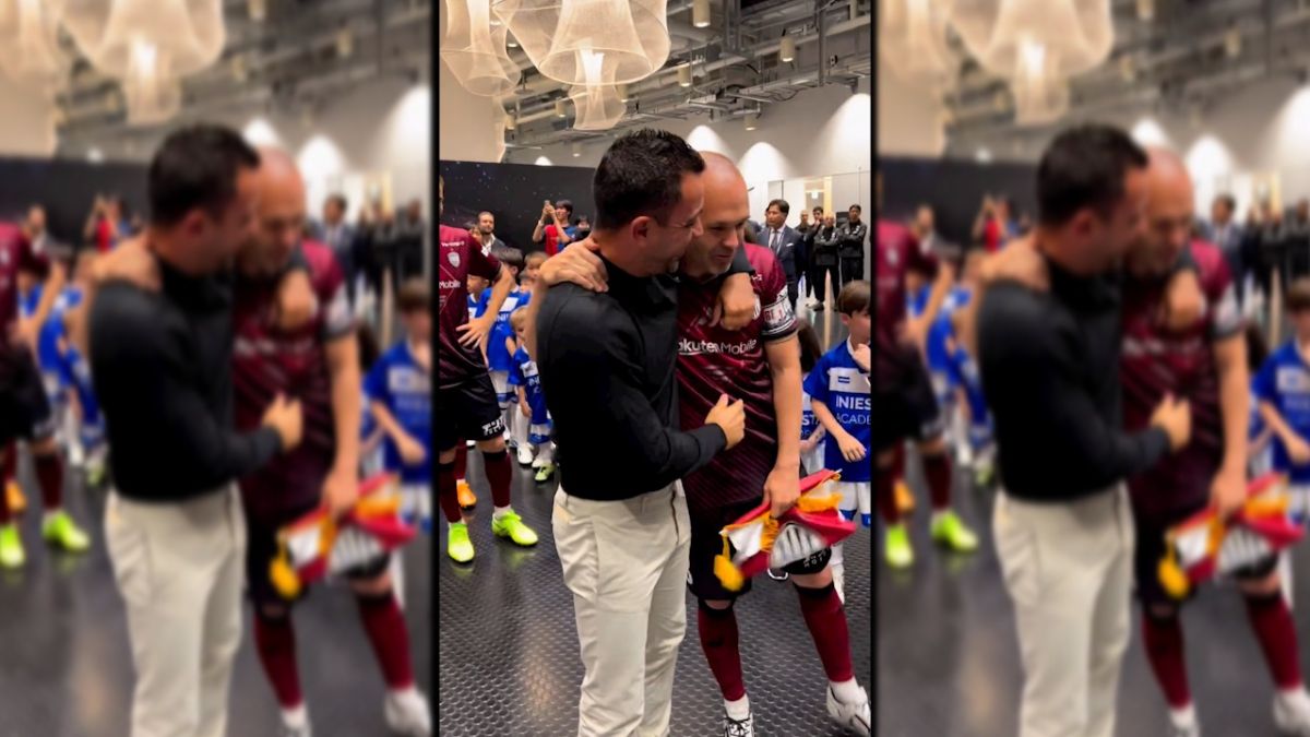 اسطورهای سابق بارسلونا در آغوش یکدیگر!