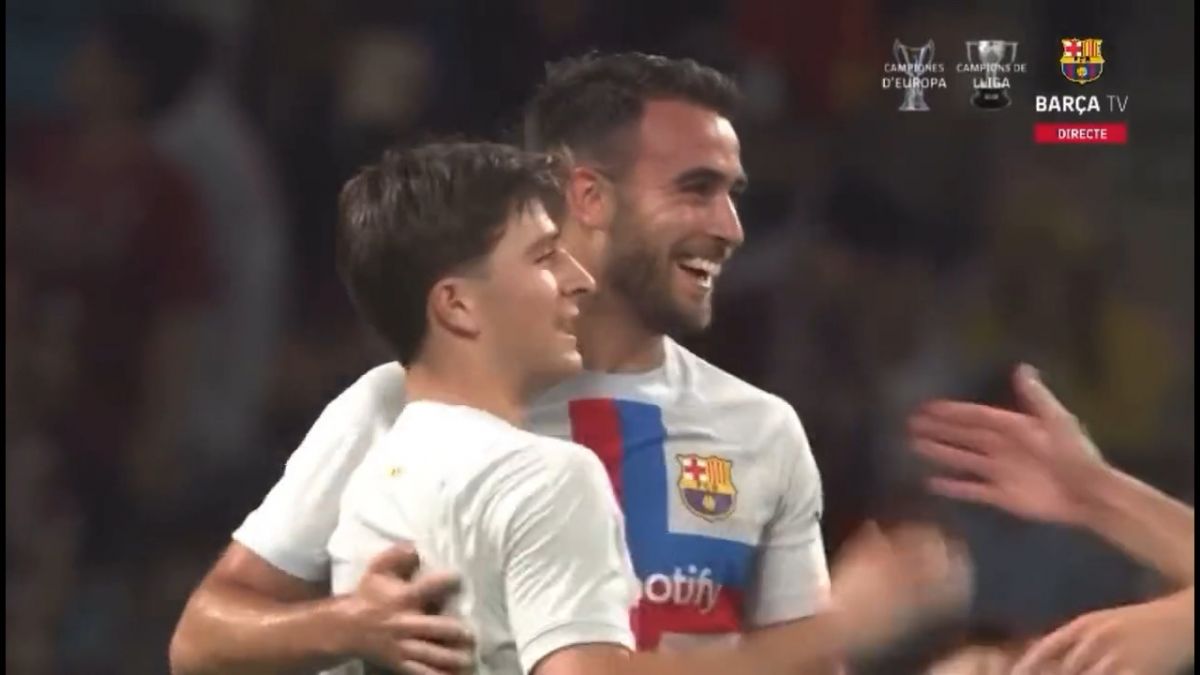 گل دوم بارسلونا به ویسل کوبه (اریک گارسیا)