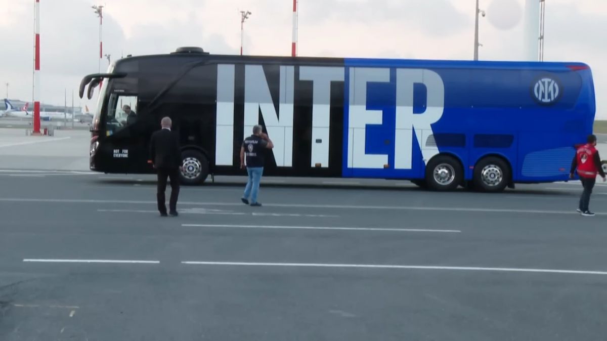 ورود تیم اینتر به استانبول برای بازی با منچستر سیتی در فینال لیگ قهرمانان اروپا