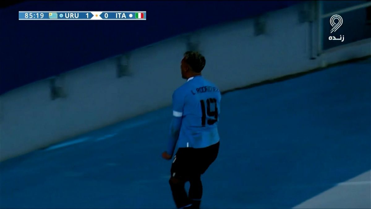 گل اول جوانان اروگوئه به ایتالیا (رودریگز)