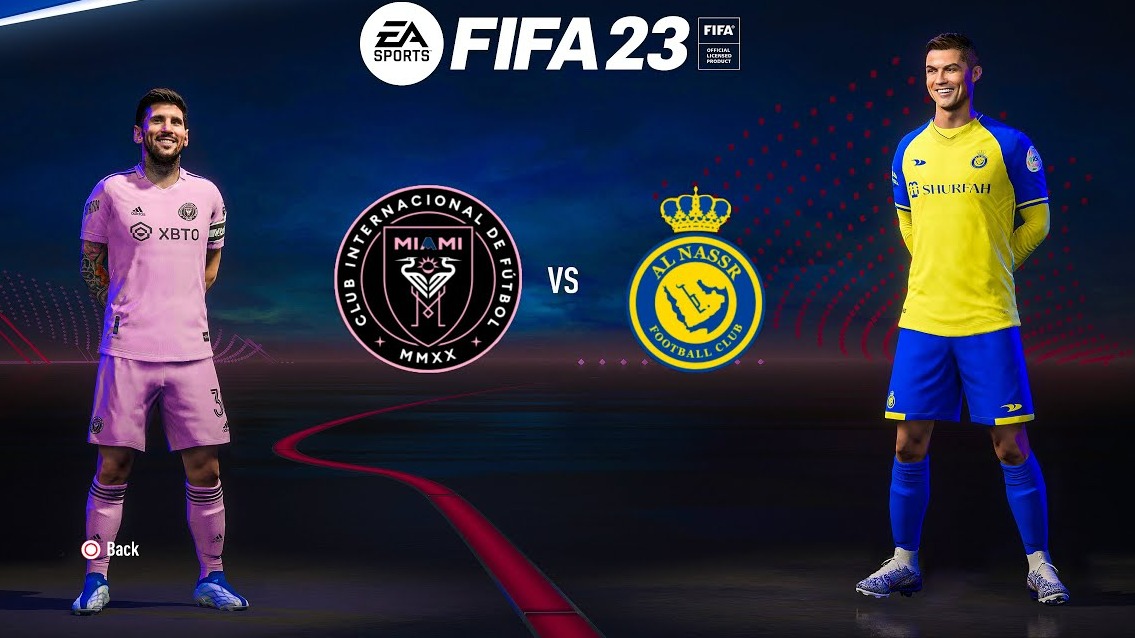 بازی پلی استیشنی بین تیم های النصر و اینتر میامی