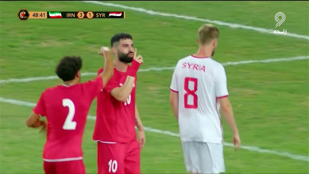 گل سوم امید ایران به امید سوریه (دبل یاسین سلمان - پنالتی)