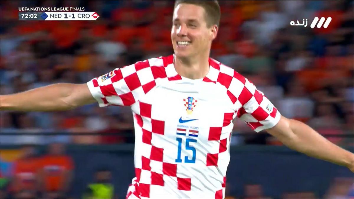 گل دوم کرواسی به هلند (ماریو پاسالیچ)