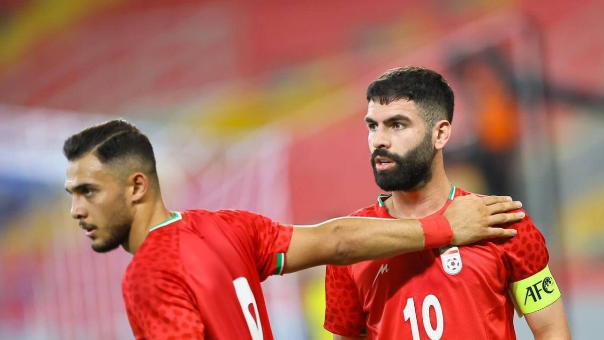 دو گزارش جذاب عربی روی گل تماشایی یاسین سلمانی در بازی امید ایران - امید سوریه