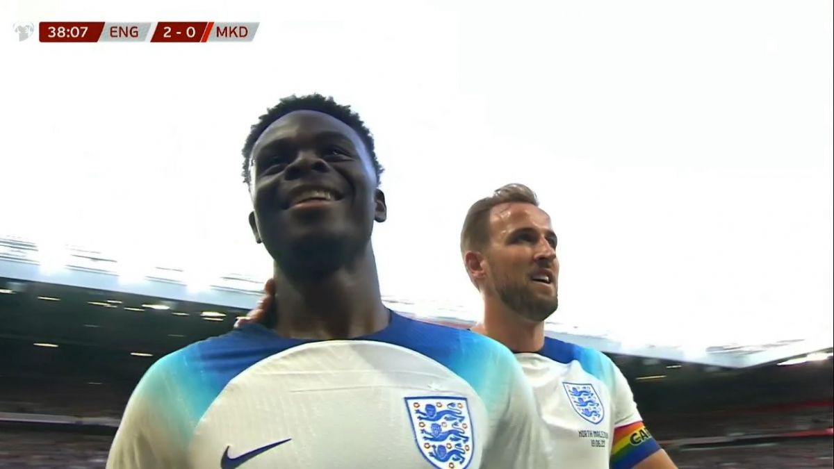 گل دوم انگلیس به مقدونیه (ساکا)