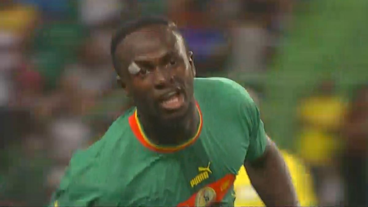 گل سوم سنگال به برزیل (سوپرگل مانه)