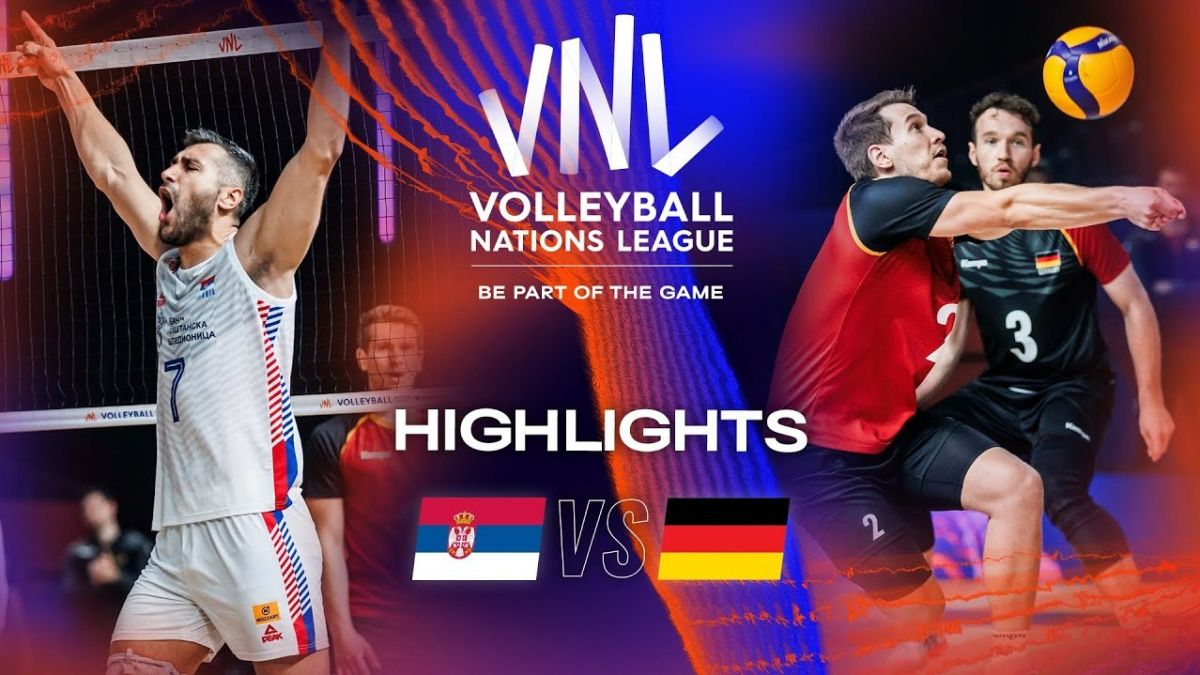 خلاصه بازی صربستان 3-1 آلمان (لیگ ملت های والیبال 2023)