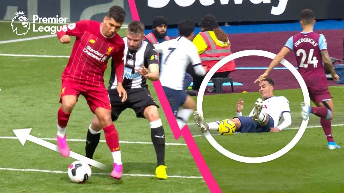 حرکات هوشمندانه بازیکنان در لیگ برتر انگلیس