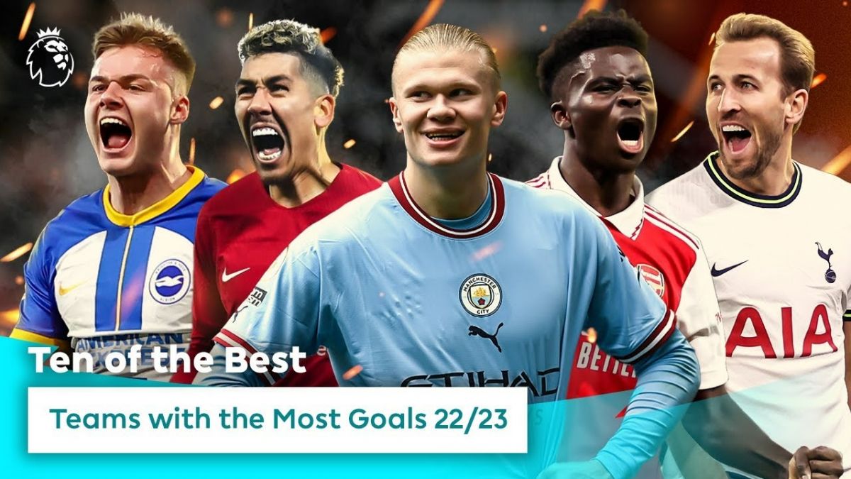 برترین تیم های لیگ برتر انگلیس از نظر آمار گلزنی در فصل 2022-2023