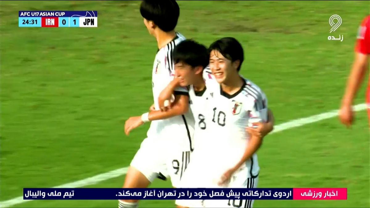 گل دوم نوجوانان ژاپن به نوجوانان ایران (کهی)