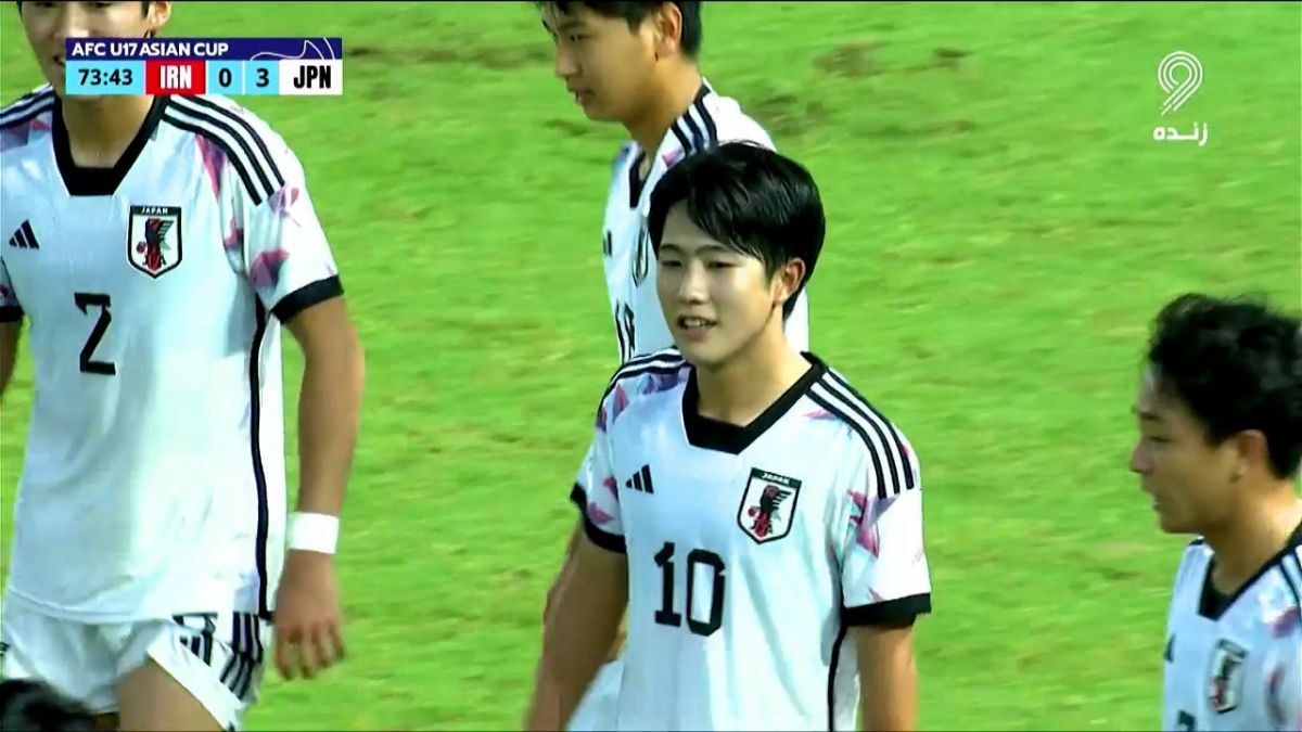 گل سوم نوجوانان ژاپن به نوجوانان ایران (ساتو - ضربه کاشته)
