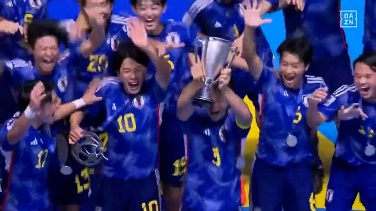 جشن قهرمانی نوجوانان ژاپن در مسابقات قهرمانی نوجوانان آسیا 2023