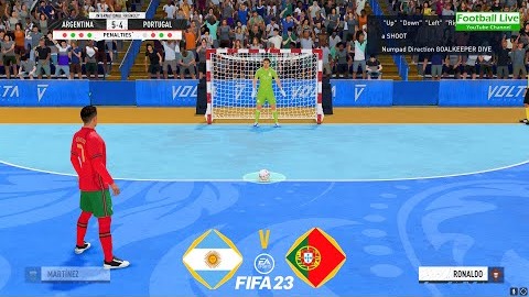 استریم گیم/ تقابل آرژانتین - پرتغال در سالن و بازی فیفا 23
