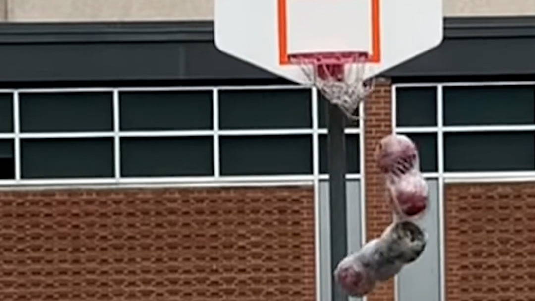 منهای فوتبالی/چالش پرتاب کردن چندین توپ بسکتبال با هم به درون سبد