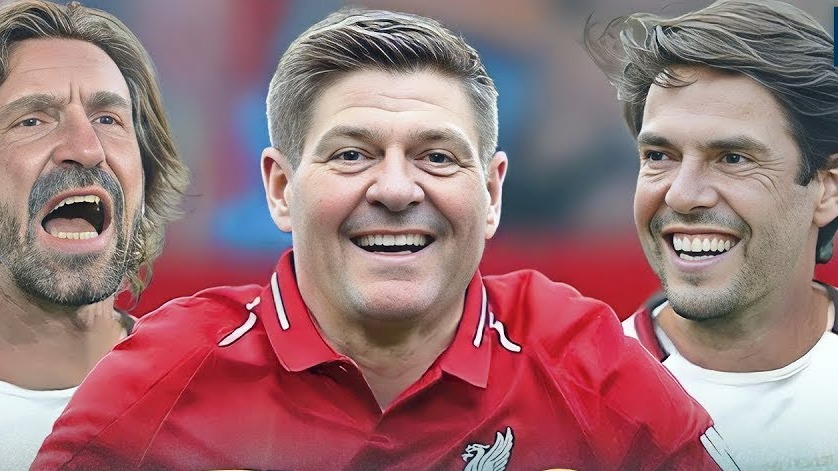 مسابقه جذاب و دیدنی بین یاران ریکاردو کاکا و استیون جرارد