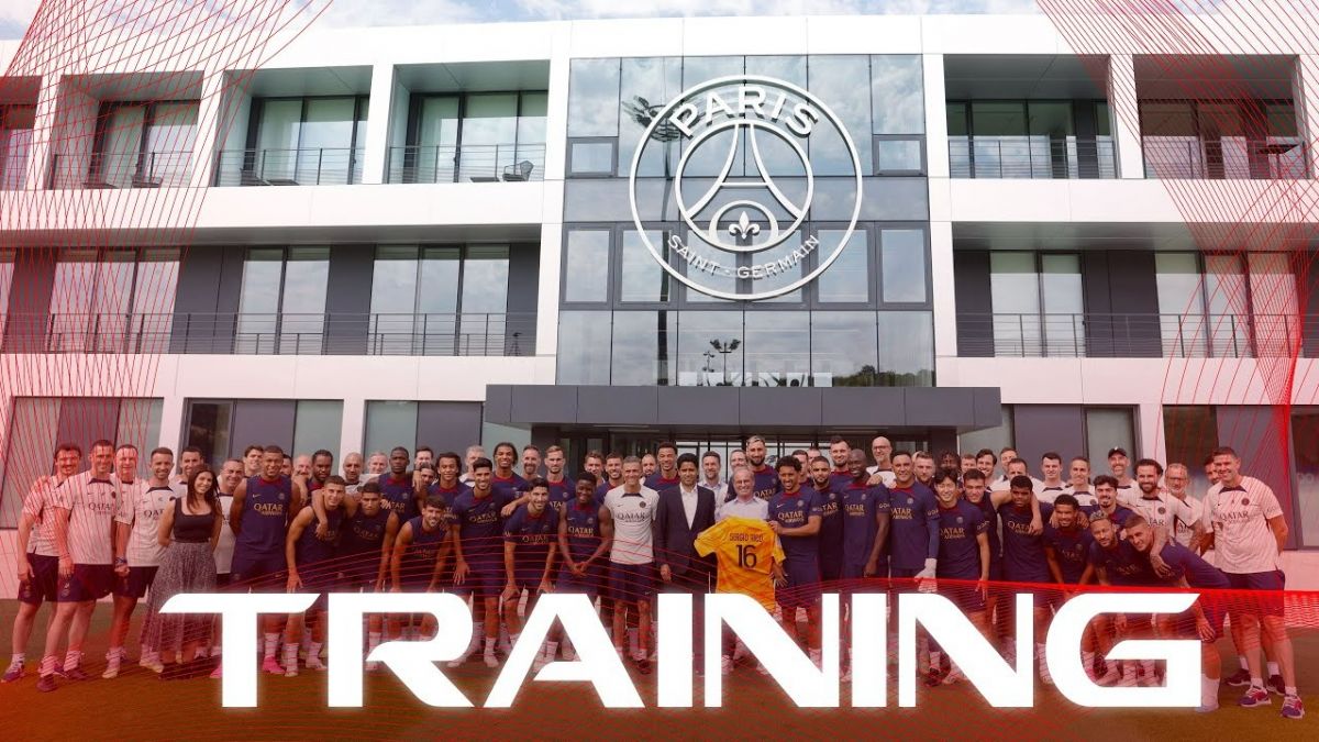 تمرین پاری سن ژرمن با حضور ناصر الخلیفی