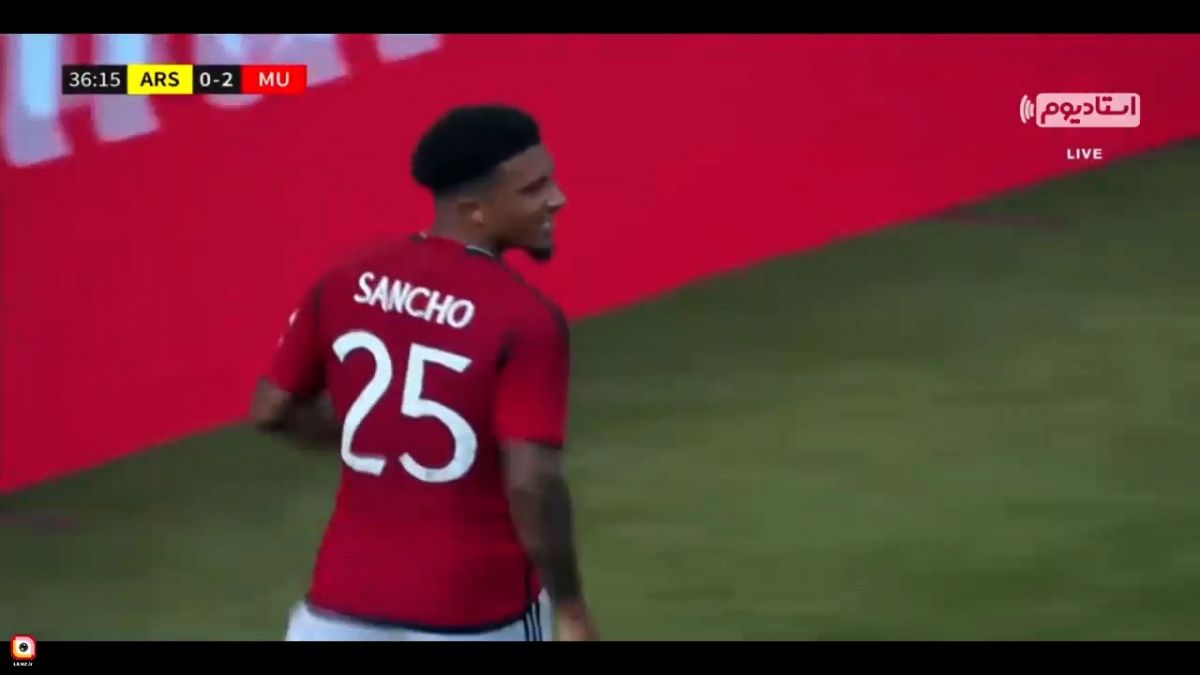 گل دوم منچستریونایتد به آرسنال (سانچو)
