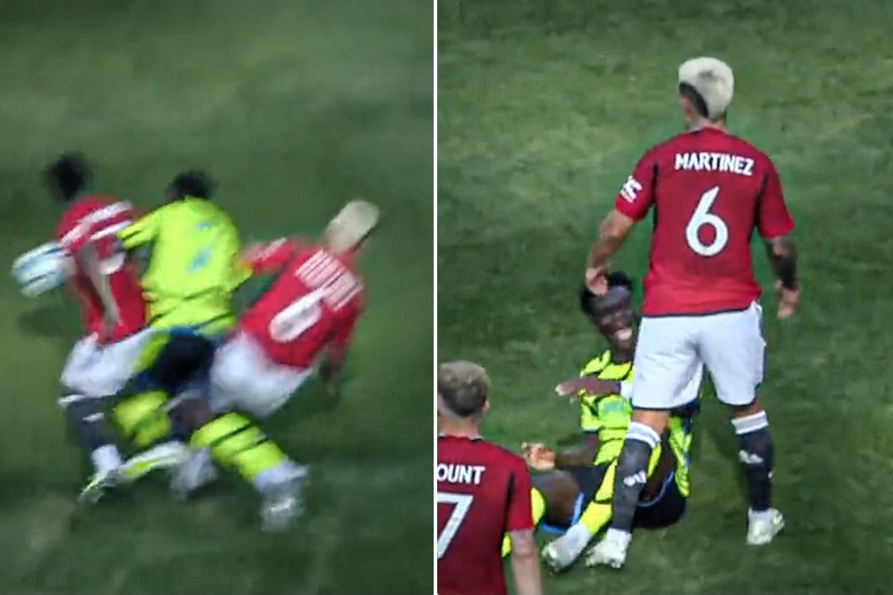 عکس؛ تکل خشن مدافع منچستریونایتد که باعث درگیری با آرسنالی‌ها شد