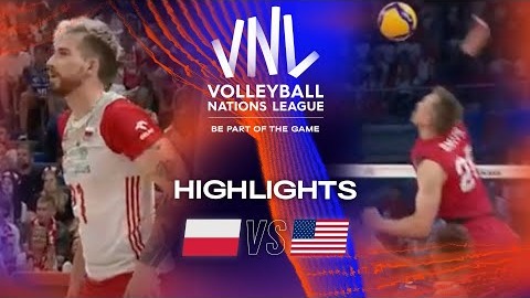 خلاصه بازی والیبال لهستان 3-1 آمریکا (لیگ ملت های والیبال 2023)