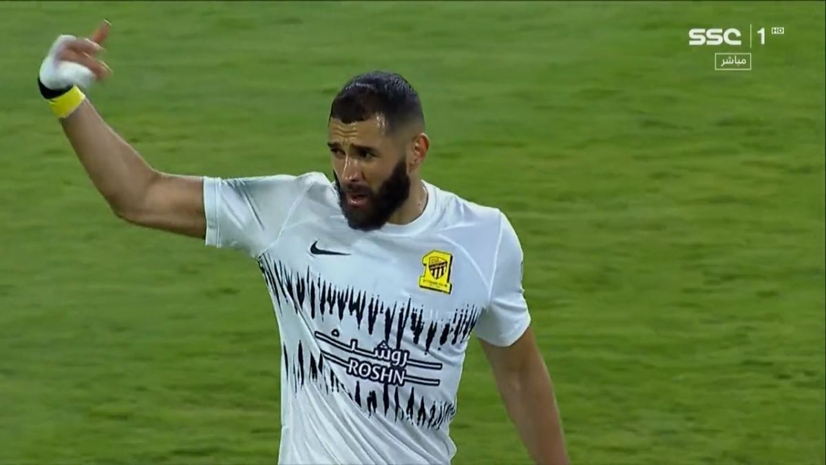 گل اول الاتحاد به اسپرانس (عبدالرزاق حمدالله - پاس گل زیبای کریم بنزما)