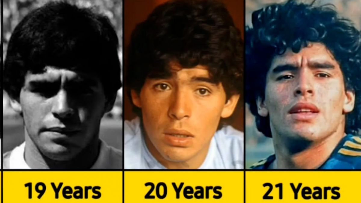 اسطوره فقید فوتبال جهان دیگو مارادونا از 18 سالگی تا 60 سالگی