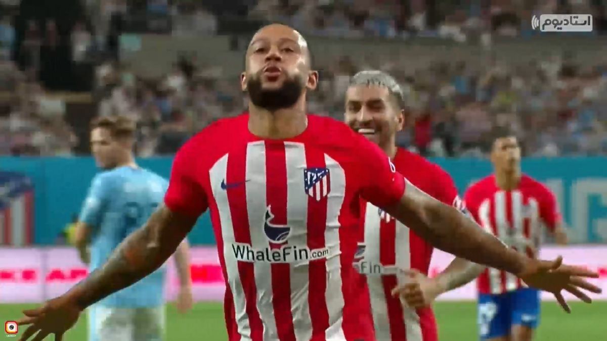 گل اول اتلتیکو مادرید به منچسترسیتی (ممفیس دیپای)
