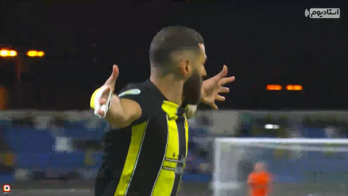 گل دوم الاتحاد به الشرطه عراق (کریم بنزما)