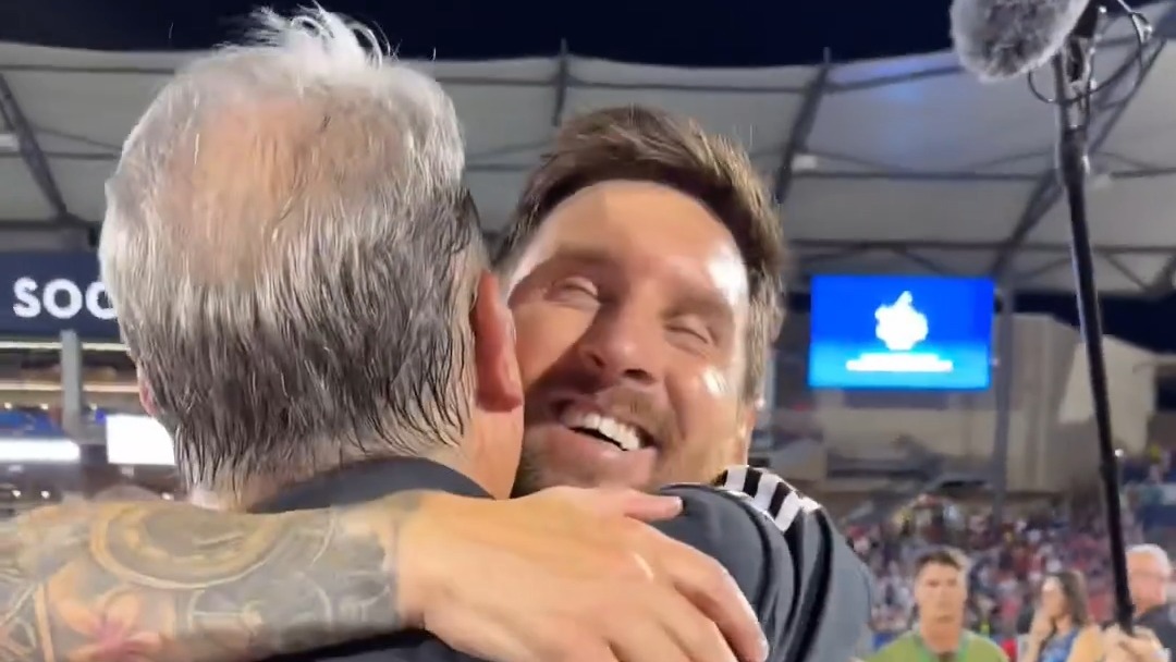 شادی مسی و بازیکنان اینتر میامی پس از برتری مقابل دالاس و صعود به 1/4 نهایی لیگ کاپ