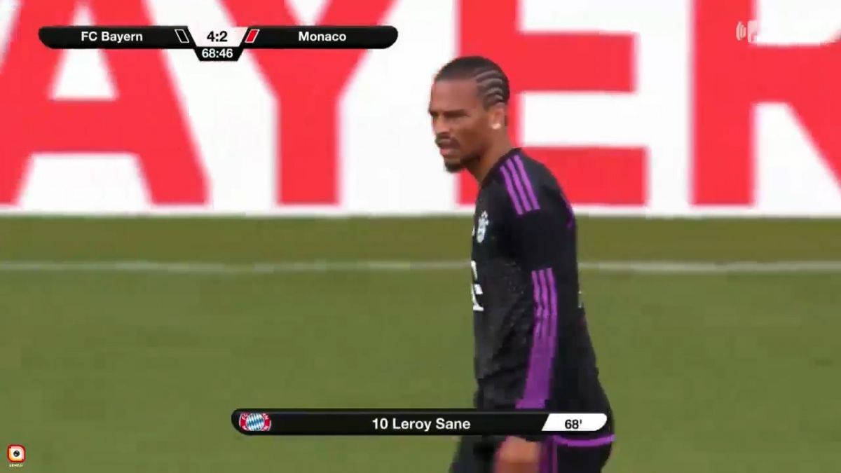 گل چهارم بایرن مونیخ به موناکو (لروی سانه)